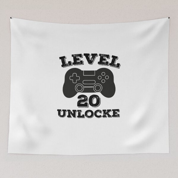 Item preview,  Level 20 unlocked - 20th birthday gift designed and sold by ThebestArtshop.