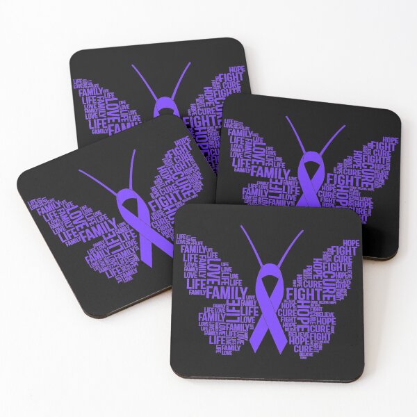 Item preview, Awareness Purple Ribbon Fight Hope Cure Butterfly designed and sold by CharlotteHicks.