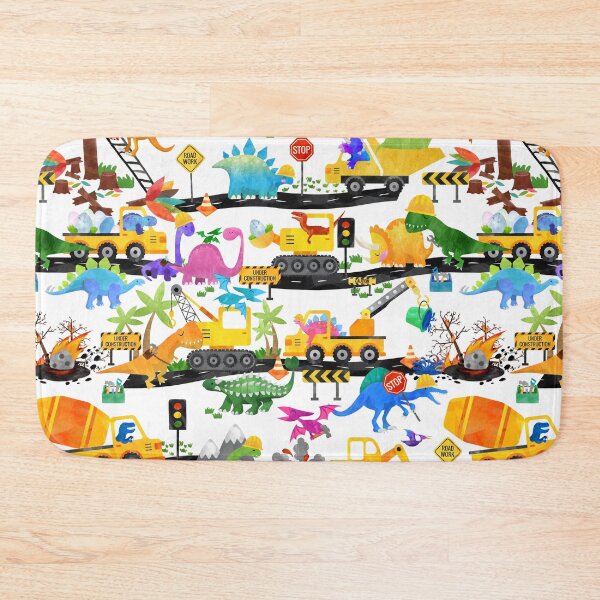Item preview, Watercolor Dinosaur Road Crew Construction designed and sold by SamAnnDesigns.