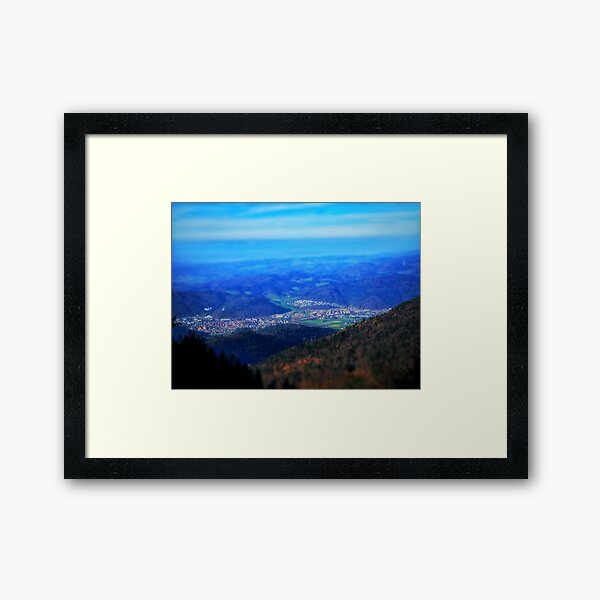 Black Forest Mountain View Framed Art Print