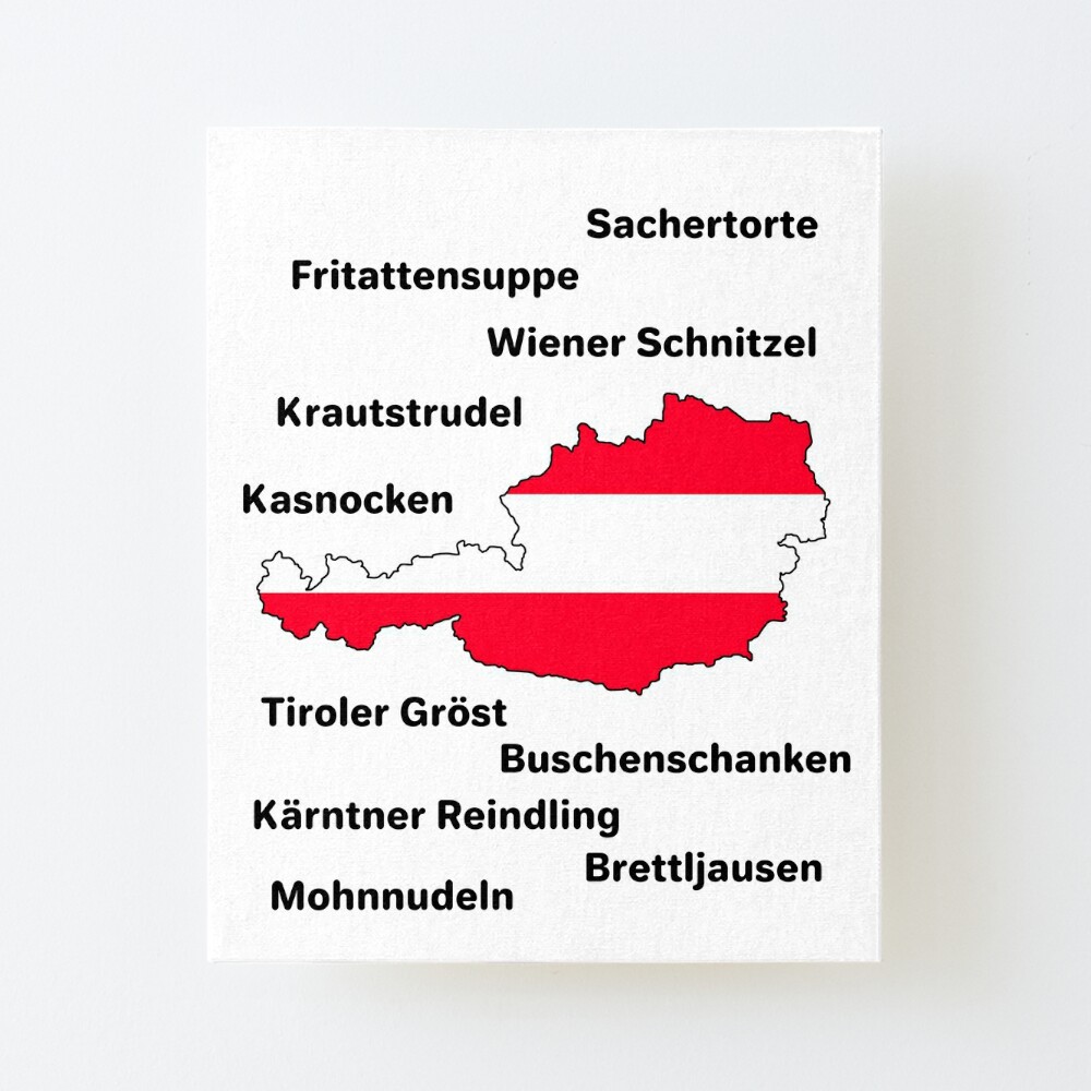 Austrian Food Austrian cuisine Greeting Card for Sale by ToniaKroeger