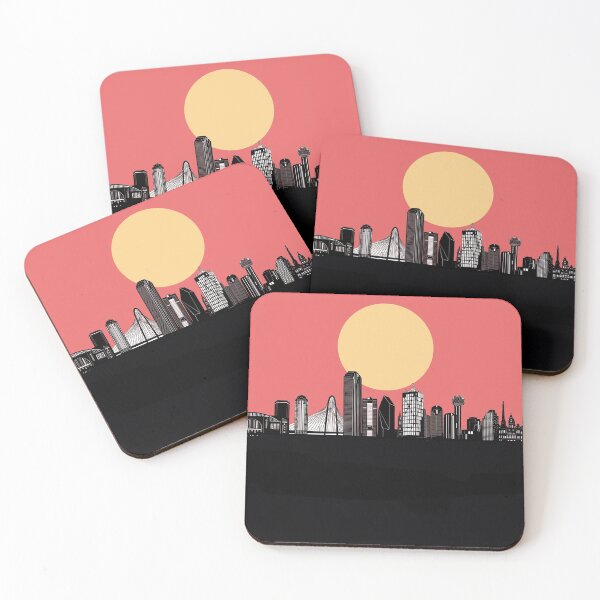 Item preview, dallas skyline minimal designed and sold by BekimART2.