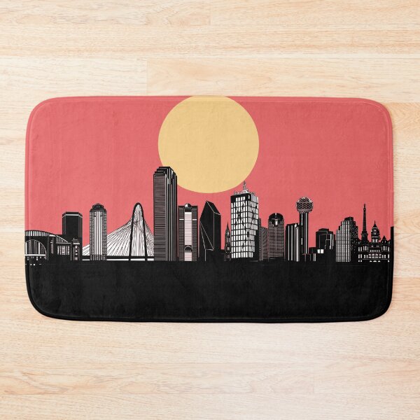 Item preview, dallas skyline minimal designed and sold by BekimART2.