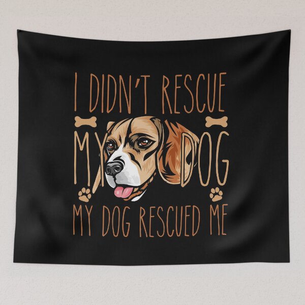 Artikelvorschau, Ich habe meinen Hund nicht gerettet. Mein Hund hat mich gerettet. Geschenkidee für Beagle-Besitzer, Slim Fit T-Shirt entworfen und verkauft von ayotees.