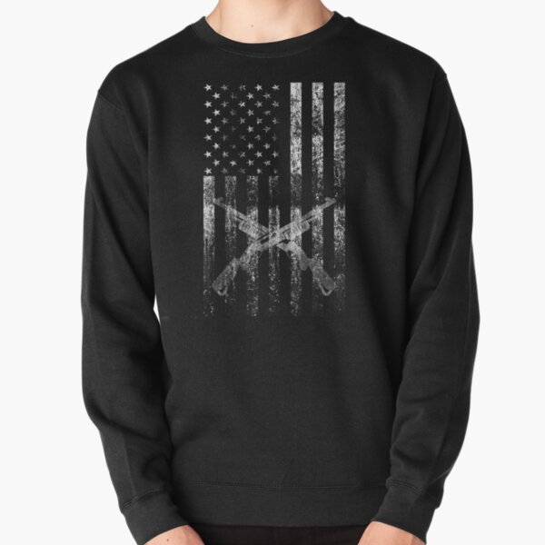 Item preview, American Flag Pro-Gun Distressed Patriotic Support Design designed and sold by stesgenstore.