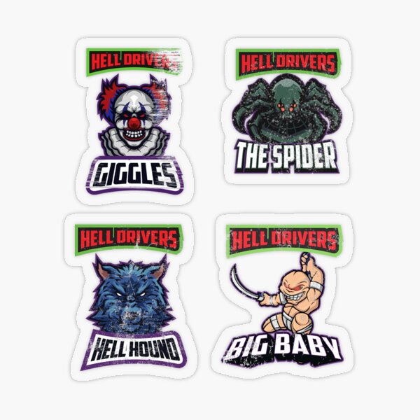 Shattered Alliance: Hell Drivers Sticker Set 1 Transparent Sticker