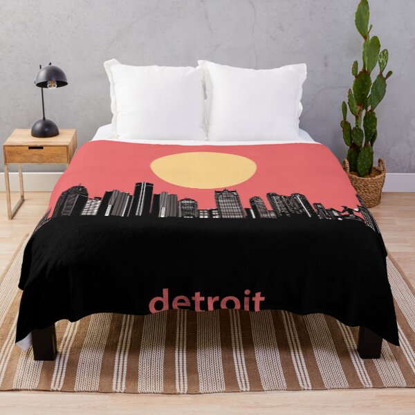 Item preview, detroit skyline minimal designed and sold by BekimART2.