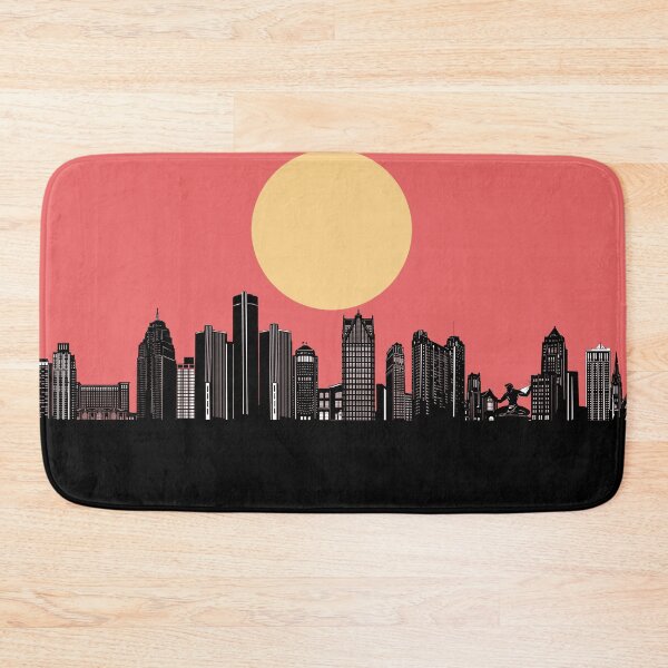 Item preview, detroit skyline minimal designed and sold by BekimART2.