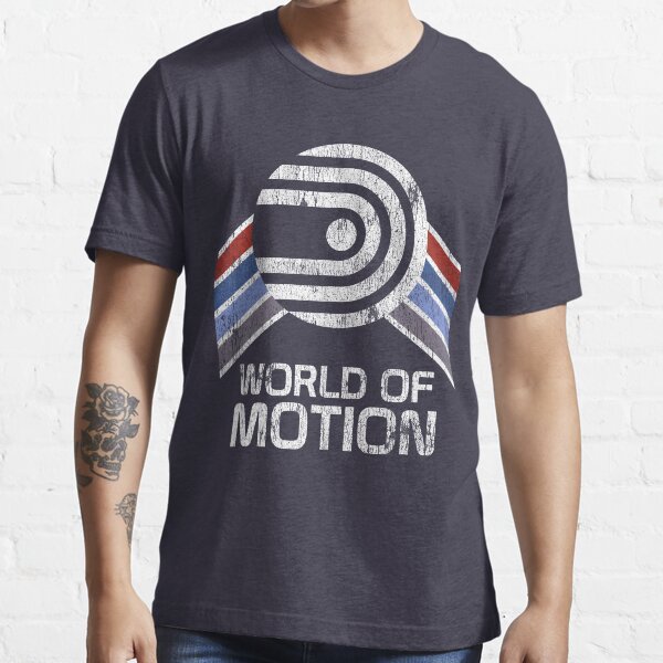 World of Motion Logo in Vintage Distressed Style Essential T-Shirt