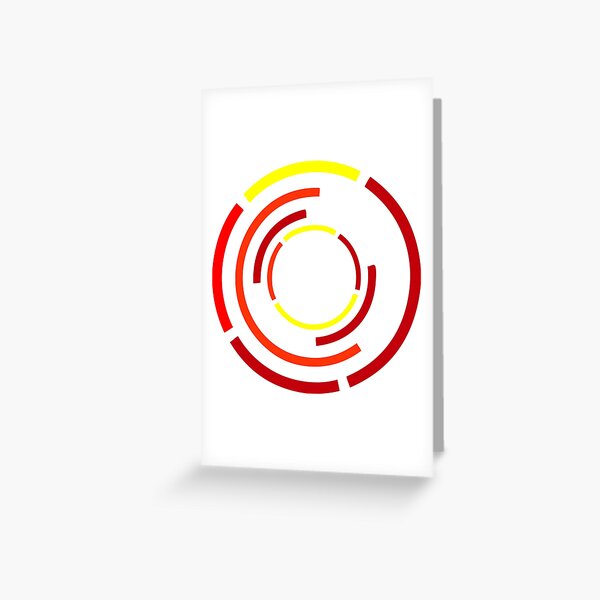 Circles Warm Greeting Card