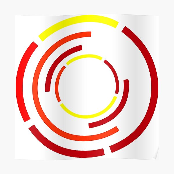 Circles Warm Poster