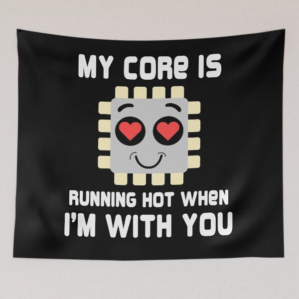 Item preview, My core is running hot when i'm with you - funny geek couple designed and sold by ImaginarySouls.