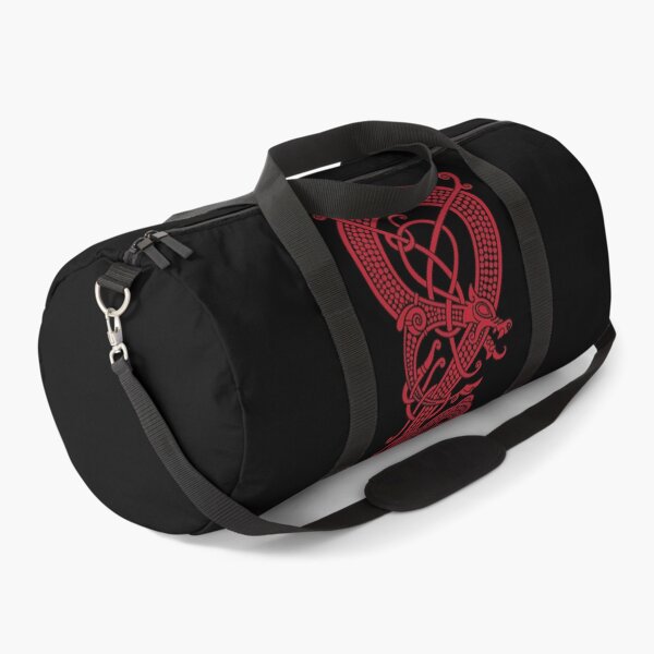 The viking dragon Fáfnir (red) Duffle Bag