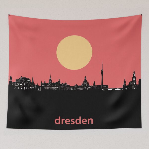 Item preview, dresden skyline minimal designed and sold by BekimART2.
