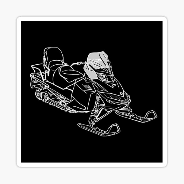 Fly Racing Black/White 15 in. Snow Rider Sticker - 37-9993