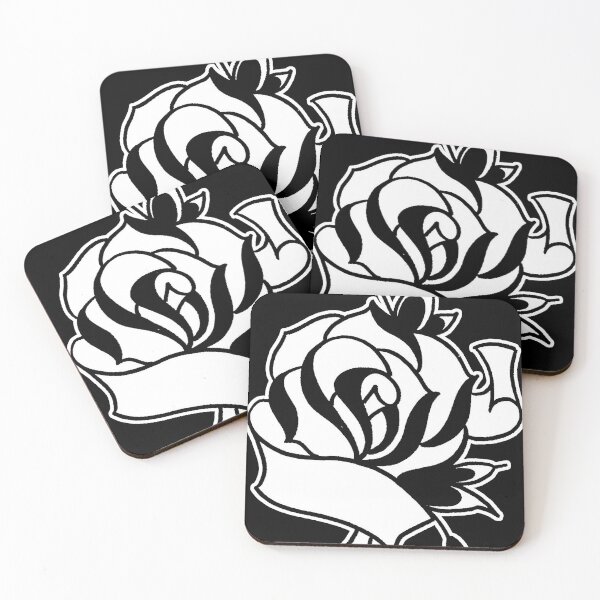 Item preview, Tattoo Inspired Black Rose and Banner designed and sold by Greg Donchatz.