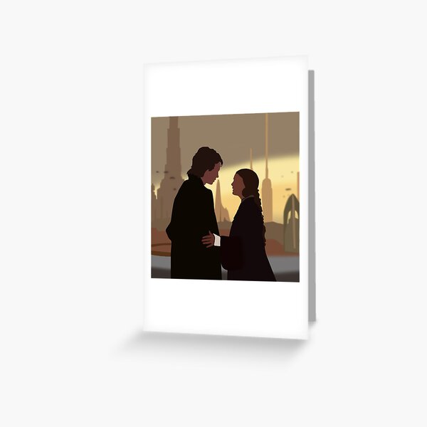 Vista previa del artículo con la obra «Anakin y Padme Love», diseñado y vendido por pikeldemo.