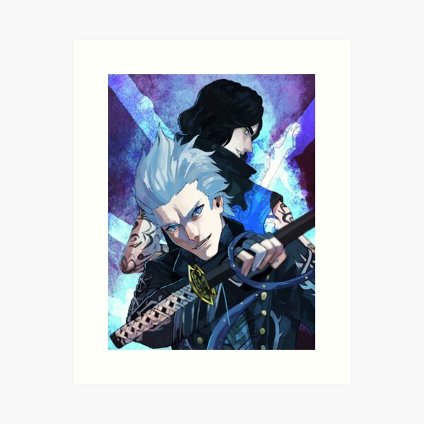 Vergil Autism Warrior Pearl Postcard Print Devil May Cry 