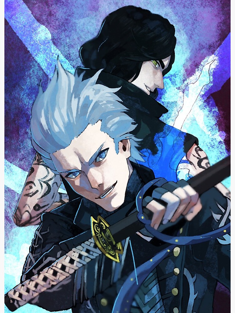 Devil May Cry Print Nero Dante V Vergil Nico Lady 