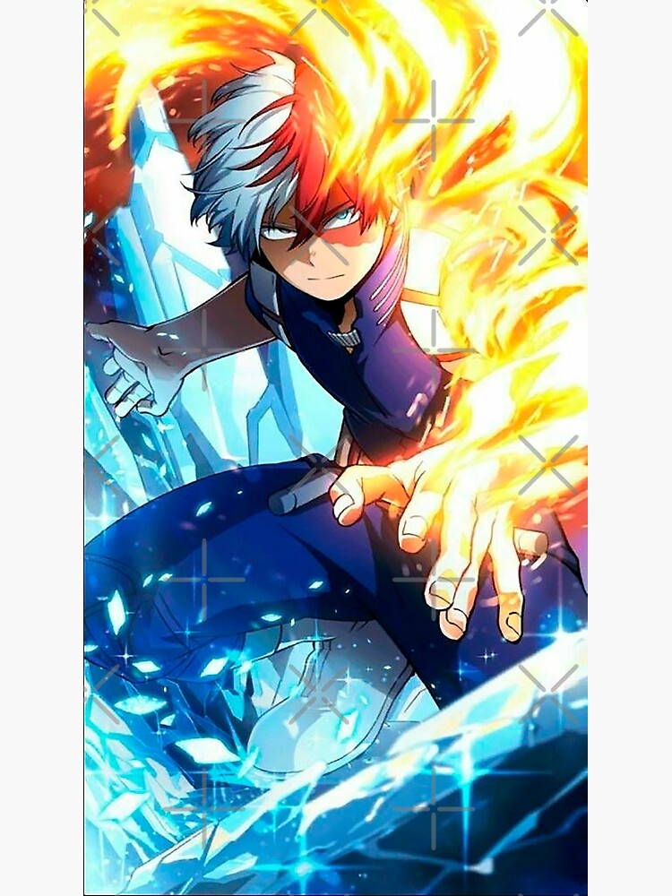 "HALF FIRE HALF ICE" Poster by Nifunifadraws Redbubble