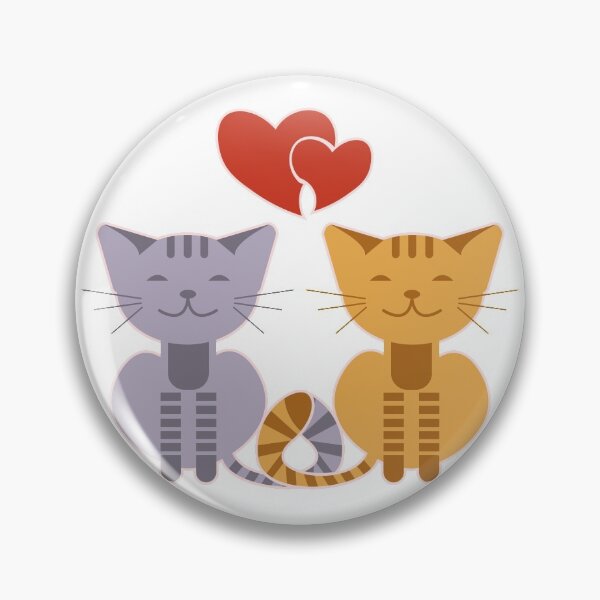 Item preview, Enamored cats with intertwined tails  designed and sold by Iryna Pakhomova.