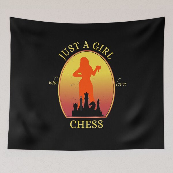 Item preview, Just A Girl Who Loves Chess designed and sold by sketchypages.