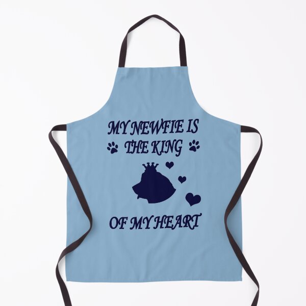 Item preview, Newfoundland Dog King Heart Blue designed and sold by Moonyflower.
