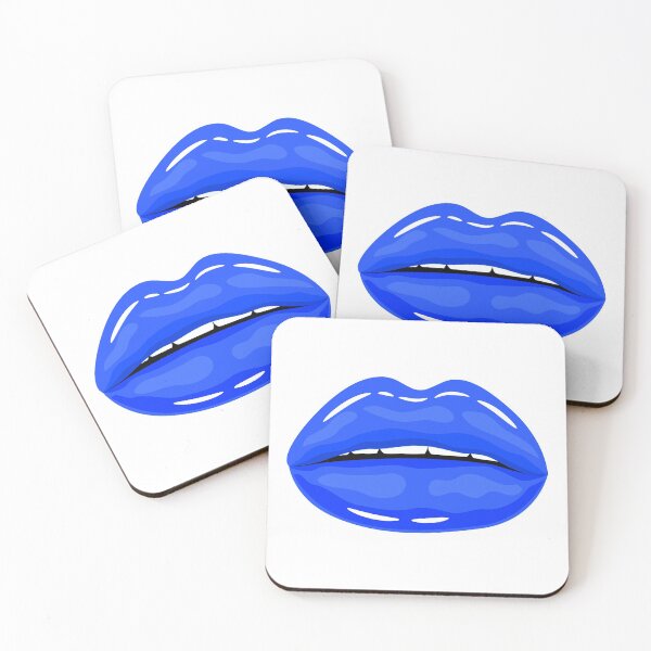 Item preview, Glossy Lips Blue Color designed and sold by MisPuHoney.