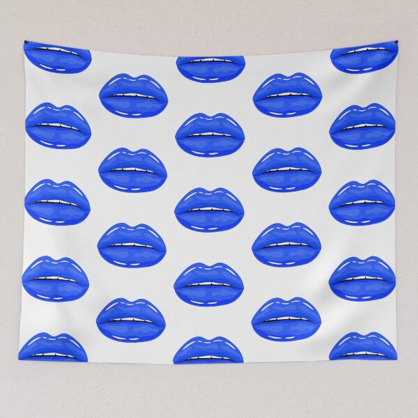 Item preview, Glossy Lips Blue Color designed and sold by MisPuHoney.