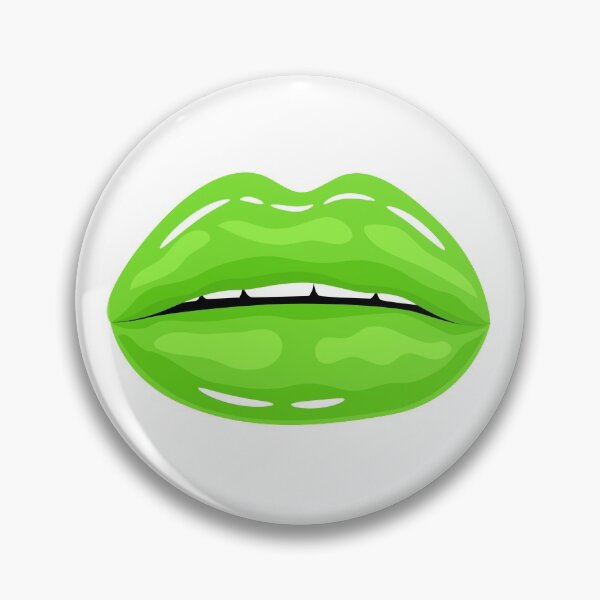 Item preview, Glossy Lips Fashion Green Color designed and sold by MisPuHoney.
