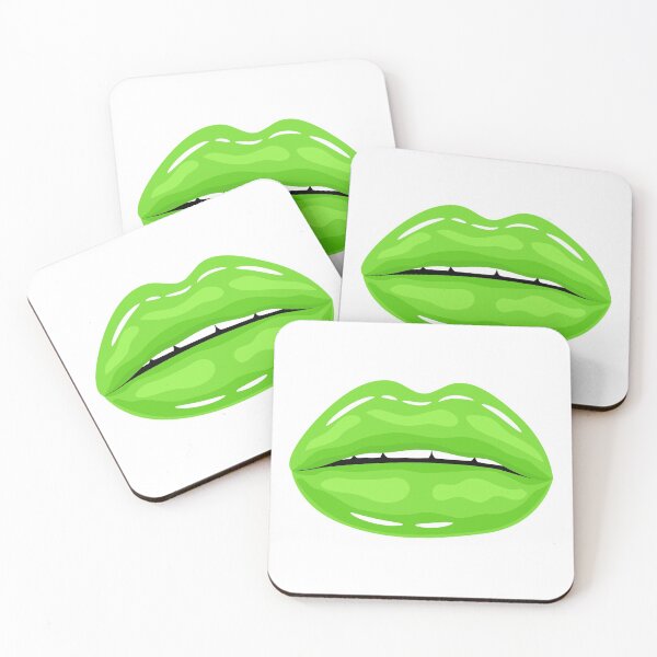 Item preview, Glossy Lips Fashion Green Color designed and sold by MisPuHoney.