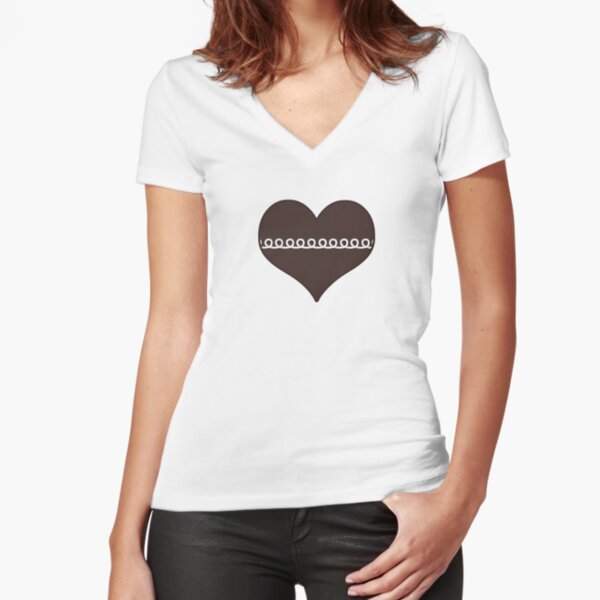 MJ Cupcake Fitted V-Neck T-Shirt