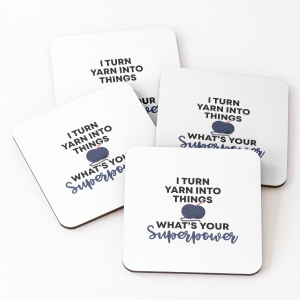 Item preview, ' I Turn Yarn Into Things What's Your Superpower ' Funny Gift For Crochet Lovers designed and sold by Vibe by Flow.