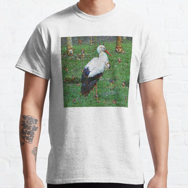 Dream Creatures, Stork 001, DeepDream Classic T-Shirt