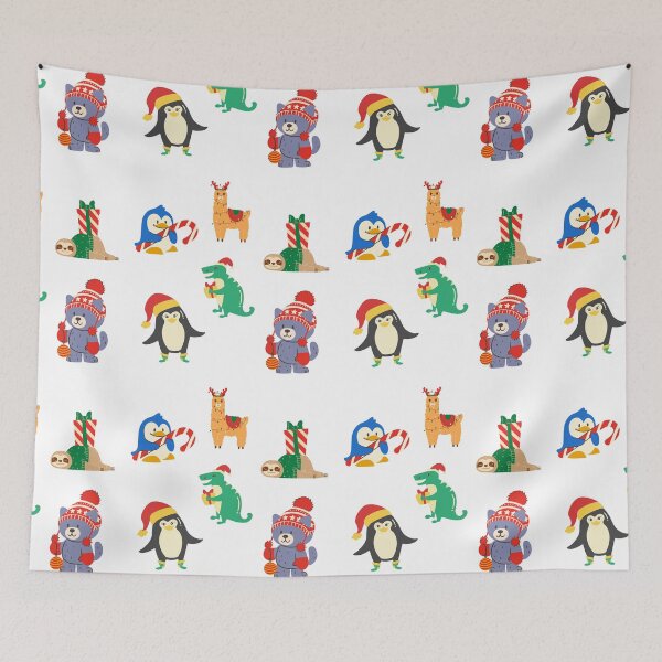 Item preview, Christmas animal pattern designed and sold by AnthonyVdV.