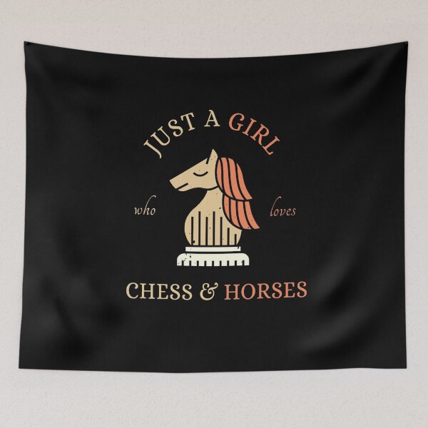 Item preview, Just A Girl Who Loves Chess and Horses designed and sold by sketchypages.
