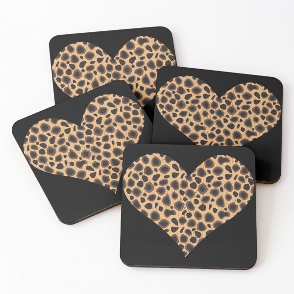 Item preview, Distressed Leopard print Heart designed and sold by BampiQ.