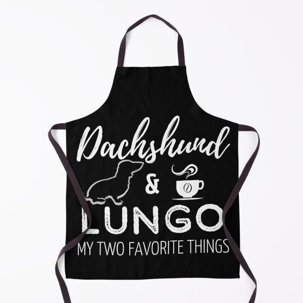 Item preview, Dachshund & Lungo Print | black designed and sold by TheDachshund.