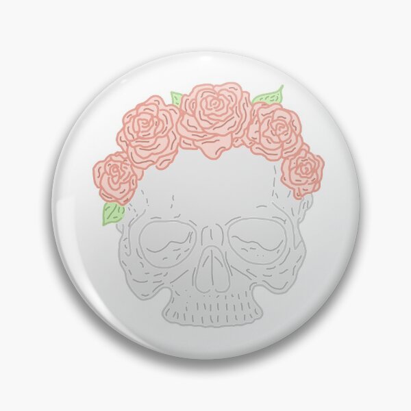 Item preview, Flower Skull designed and sold by DragonflyDesk.