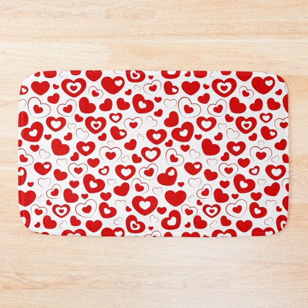 Item preview, Red Solid and Frame Hearts on White Background designed and sold by Darcy777.