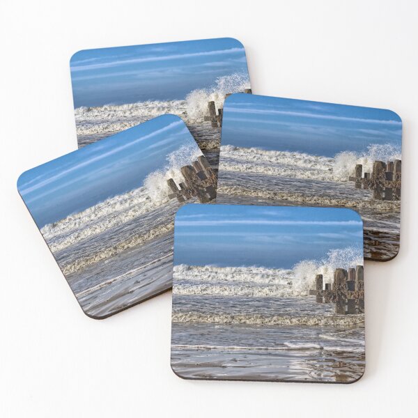 Item preview, White waves on walcott beach designed and sold by Avril Harris.