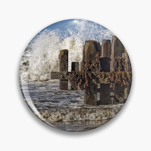 Item preview, White waves on walcott beach designed and sold by Avril Harris.