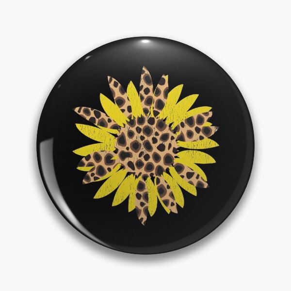 Item preview, Distressed Leopard print Sunflower designed and sold by BampiQ.