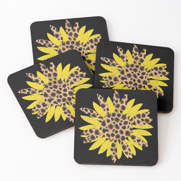 Item preview, Distressed Leopard print Sunflower designed and sold by BampiQ.