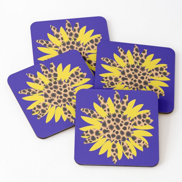 Item preview, Distressed Leopard print Sunflower designed and sold by BampiQ.