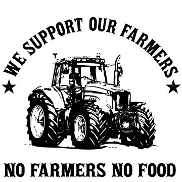 No Farmers No Food. Color logo