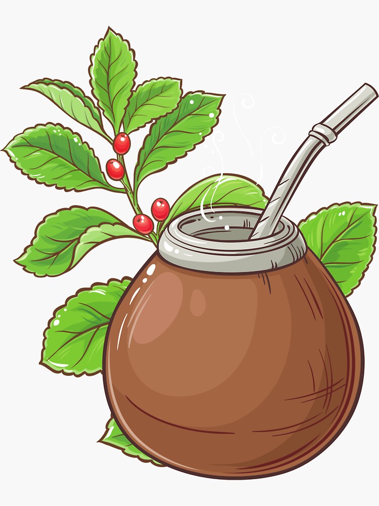 Yerba mate - herbal tea made from the leaves and twigs Ilex paraguariensis plant energy drink by ds-4