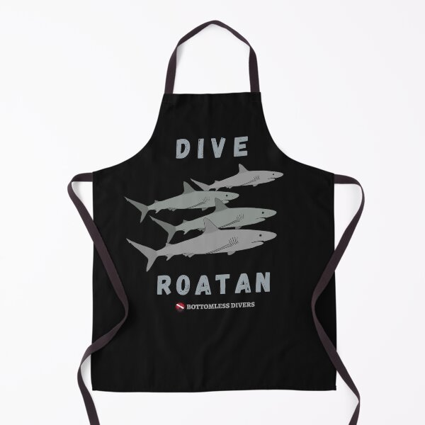 Item preview, Dive Roatan Sharks with Grey Font designed and sold by BottomlessDiver.