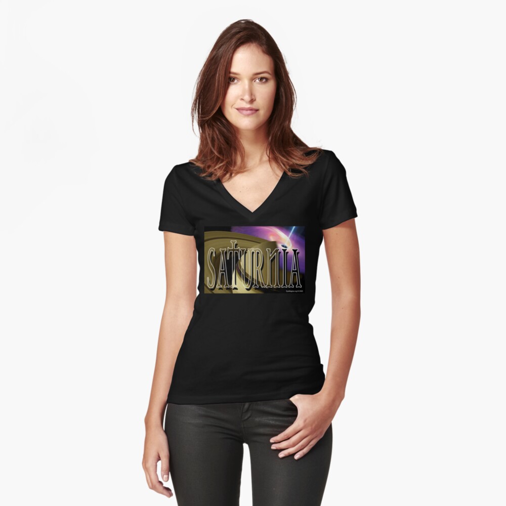 Item preview, Fitted V-Neck T-Shirt designed and sold by EyeMagined.