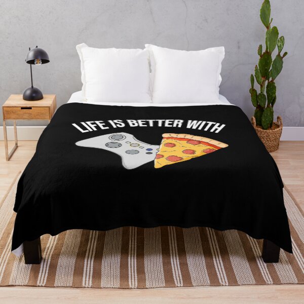 Item preview, Life Is Better With Pizza And Gaming Gift Idea For Pizza And Gaming Lover designed and sold by kindxinn.
